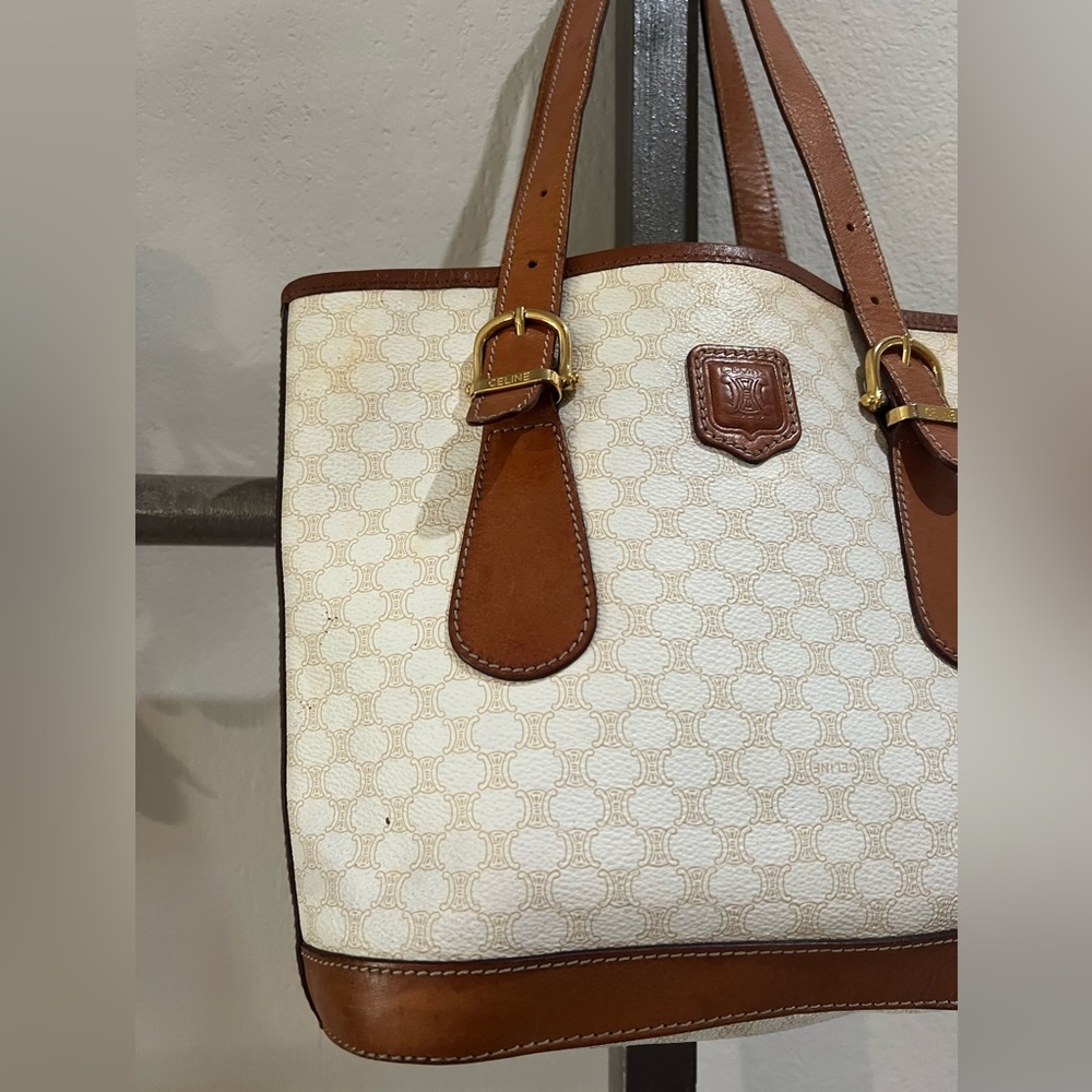 Celine | Vintage Macadam Canvas Tote - Picture 4 of 15